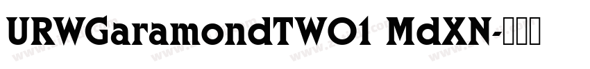 URWGaramondTW01 MdXN字体转换